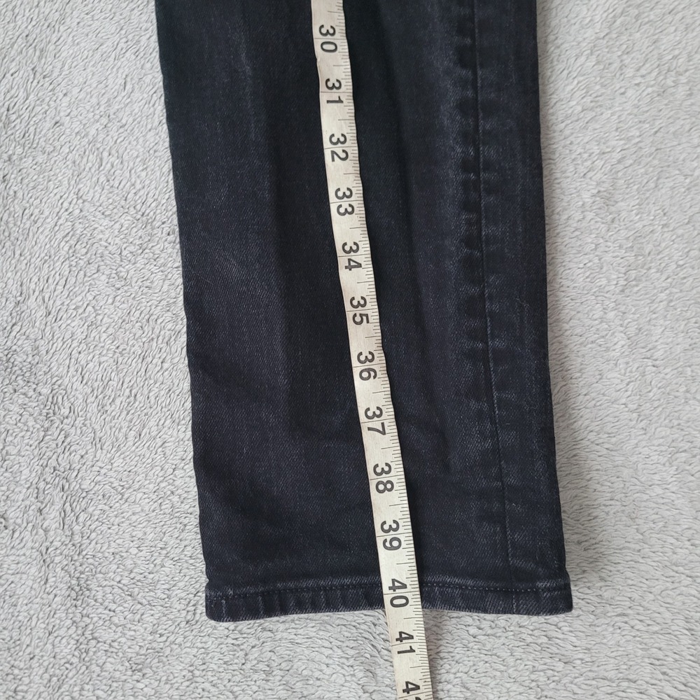 Madewell 32 X 32 black slim‎ denim jeans classic basics grunge goth alternative - Picture 11 of 16